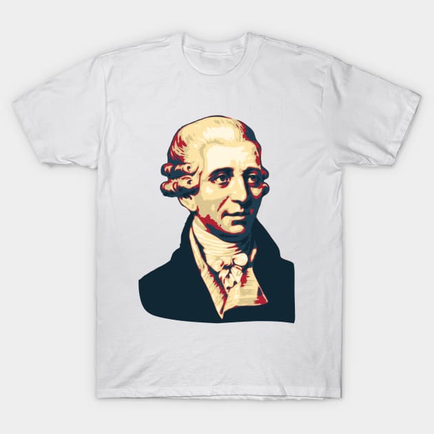 Joseph Haydn Pop Art T-Shirt by Nerd_art